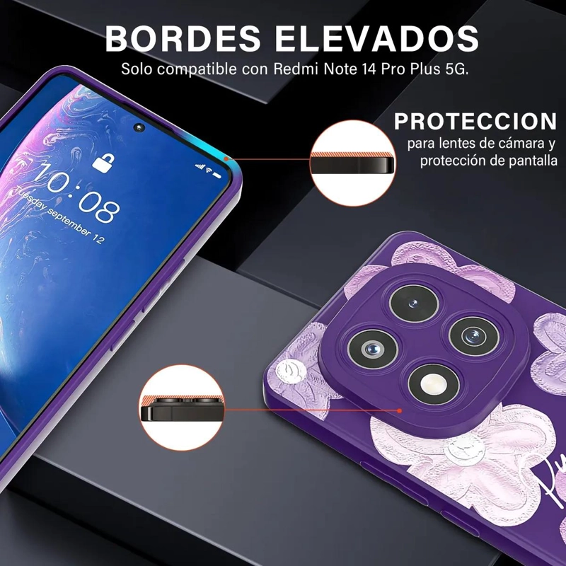 CARCASA PURPURA PARA XIAOMI REDMI NOTE 14 PRO PLUS 5G - 2