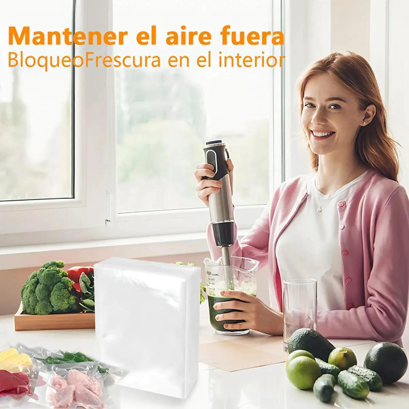 100 BOLSAS SELLAR AL VACIO 20X25 ESPESADAS - 4