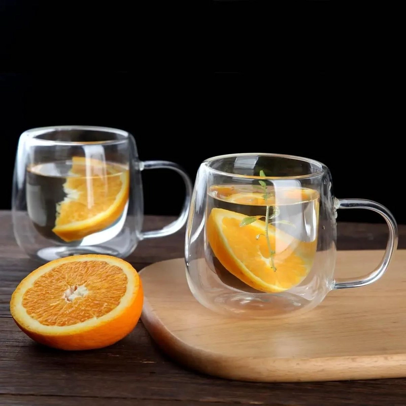 SET 4 TAZAS DOBLE PARED VIDRIO TE RMICO - 4