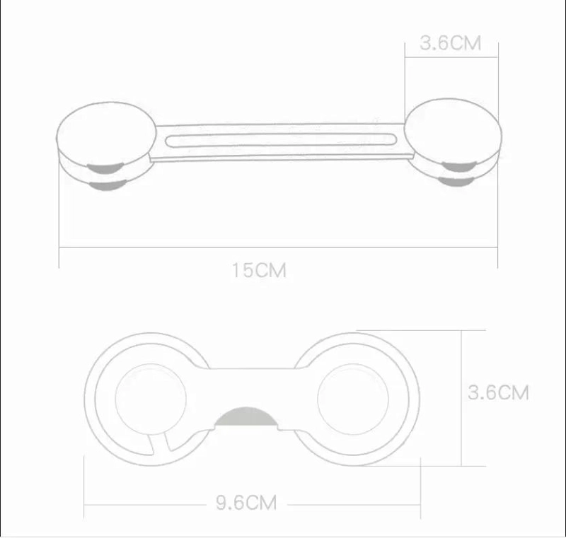 SET 10 SEGUROS ADHESIVOS PARA CAJONES Y PUERTAS - 3