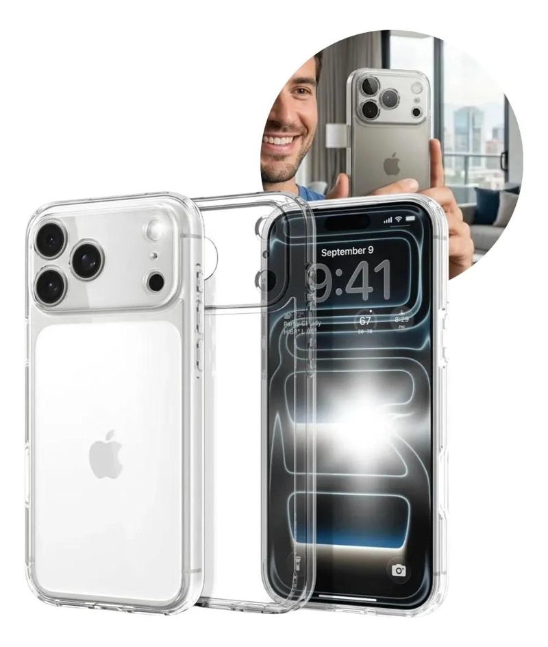 GENÉRICO CARCASA SILICONA ANTIGOLPES PARA IPHONE 17 PRO MAX
