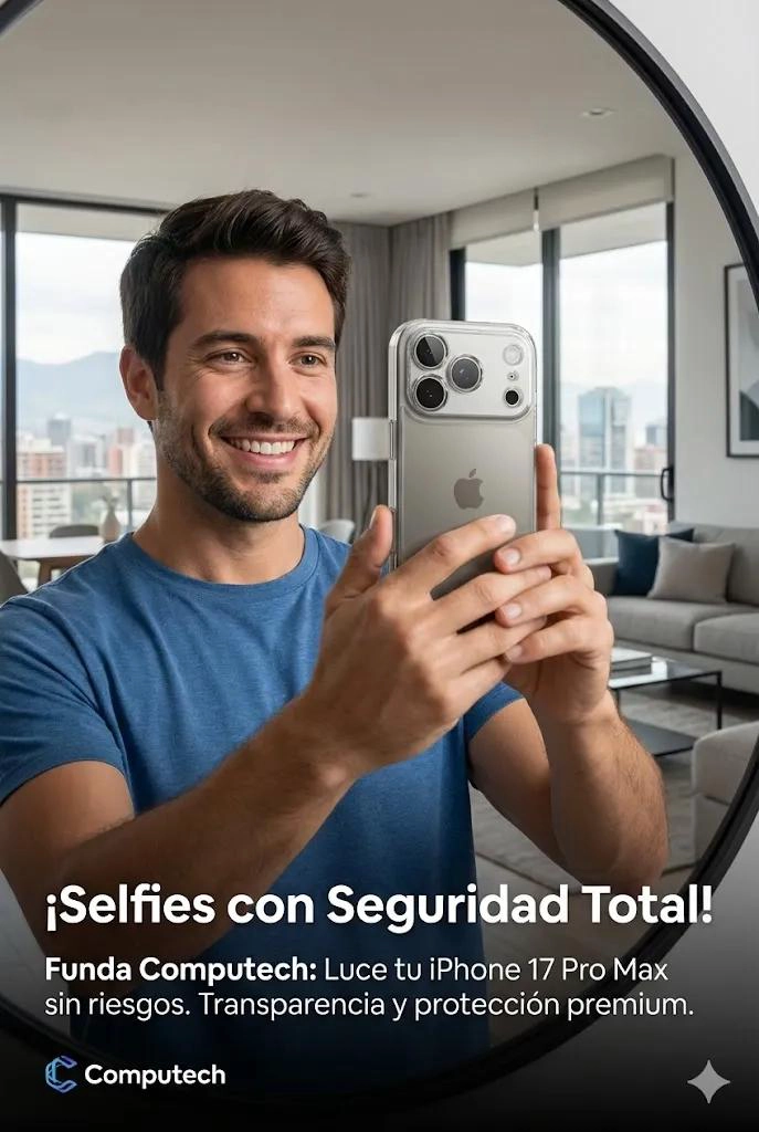 CARCASA TRANSPARENTE ANTIGOLPES PARA IPHONE 17 PRO MAX - 3