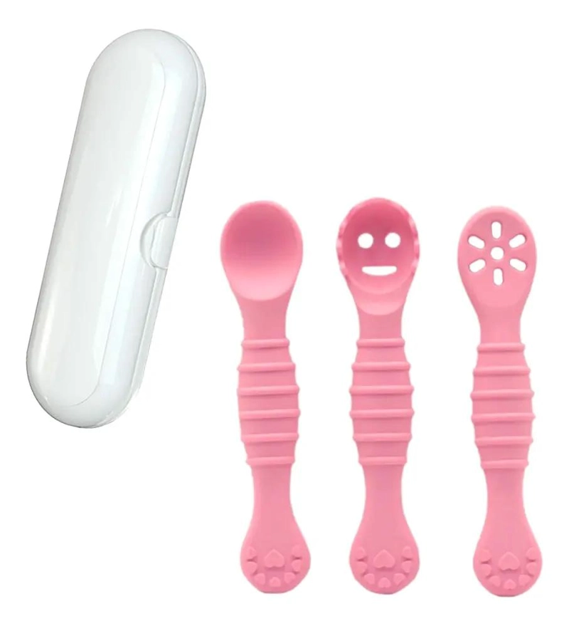 CUCHARAS DE APRENDIZAJE SILICONA CON CAJA - 2