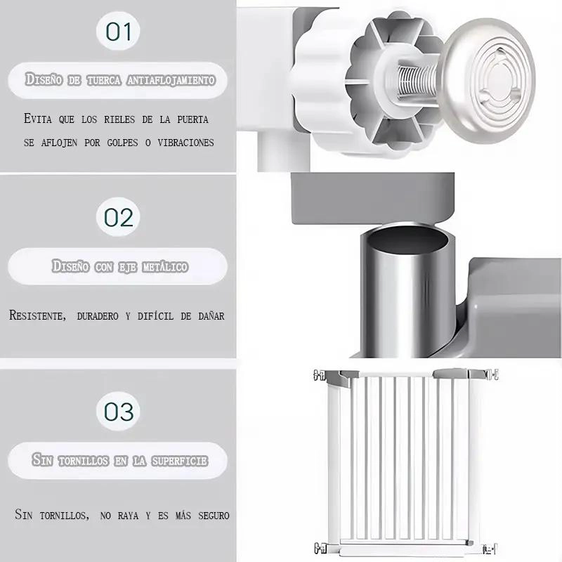 REJA DE SEGURIDAD AJUSTABLE PARA ESCALERA - 4