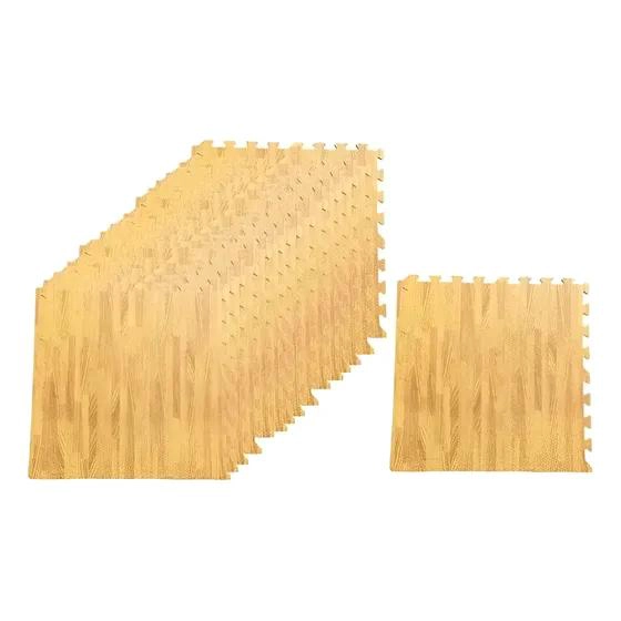 PISO DECORATIVO GOMA EVA VETA MADERA 4 PZAS - 1