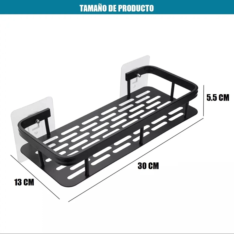 ORGANIZADOR DE DUCHA Y BAÑO CON REPISA - 3