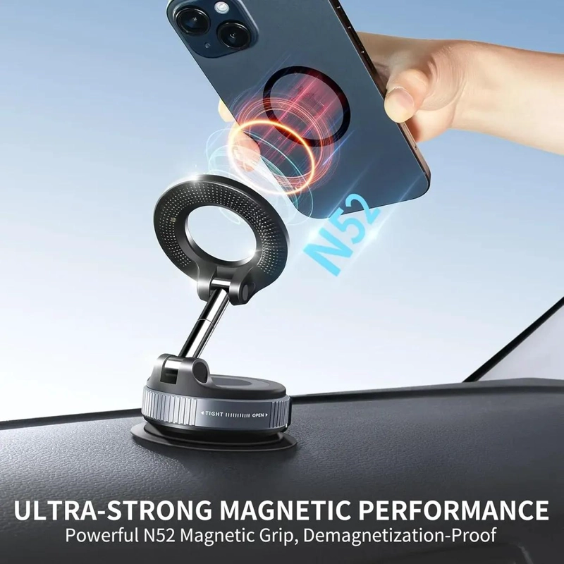 SOPORTE MAGNE TICO PARA CELULAR CON VENTOSA 360° - 4