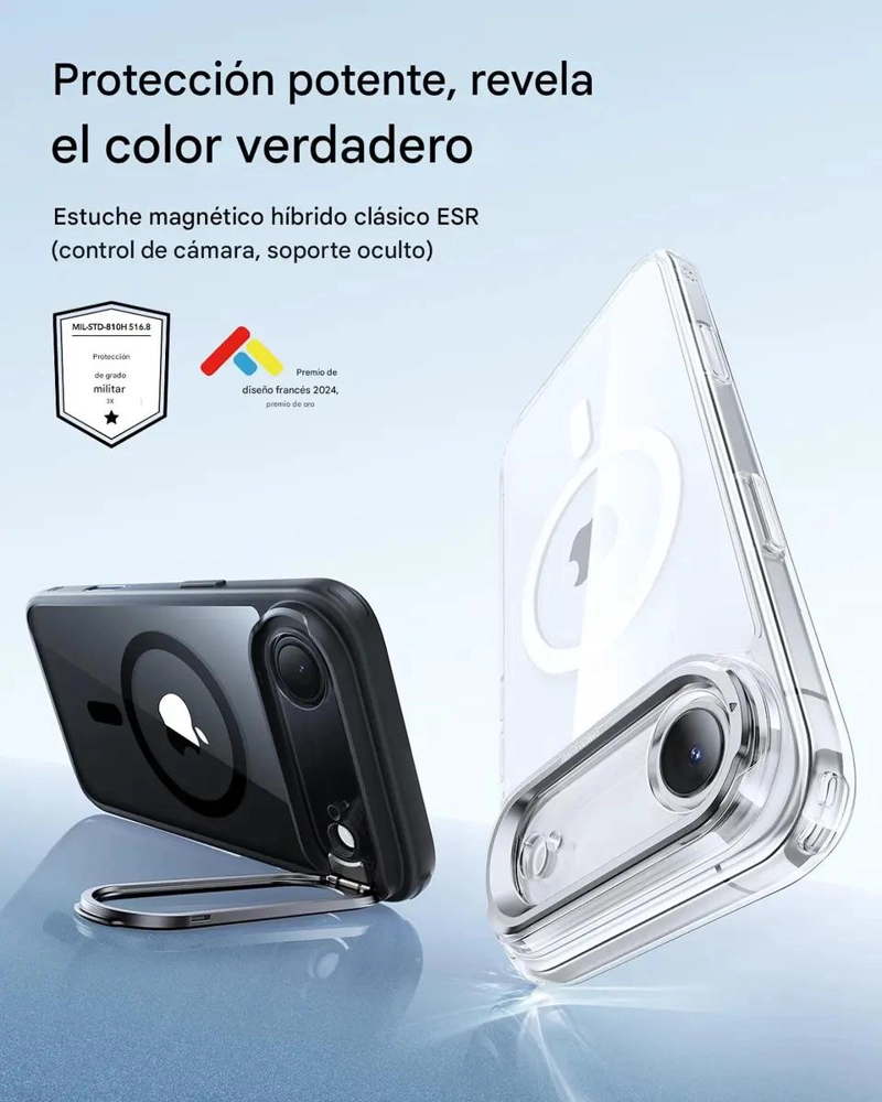 CARCASA MAGSAFE CON SOPORTE PARA IPHONE 17 - NEGRO - 2