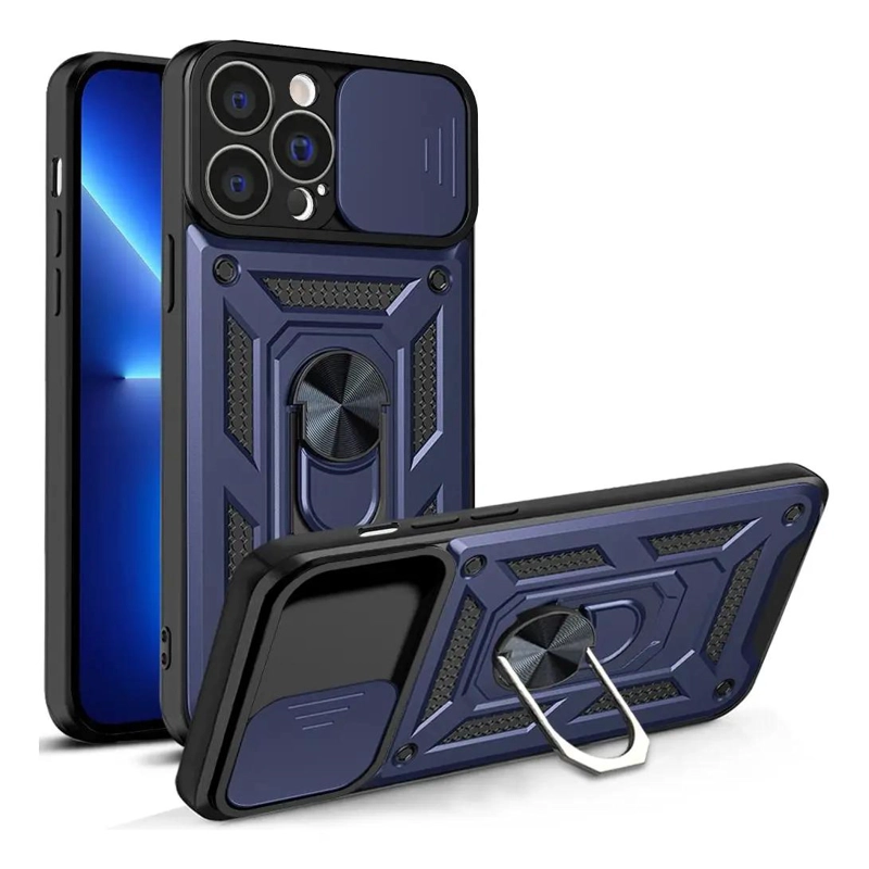 GENÉRICO CARCASA ANTIGOLPE PARA IPHONE CON CUBRE CAMARA
