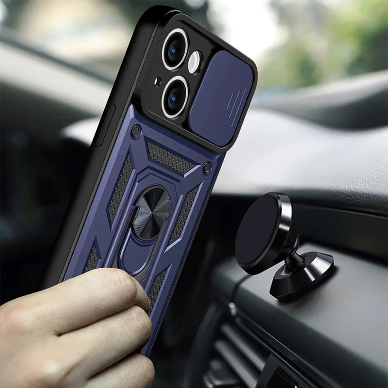 CARCASA ANTIGOLPE PARA IPHONE CON CUBRE CAMARA DESLIZABLE - 3