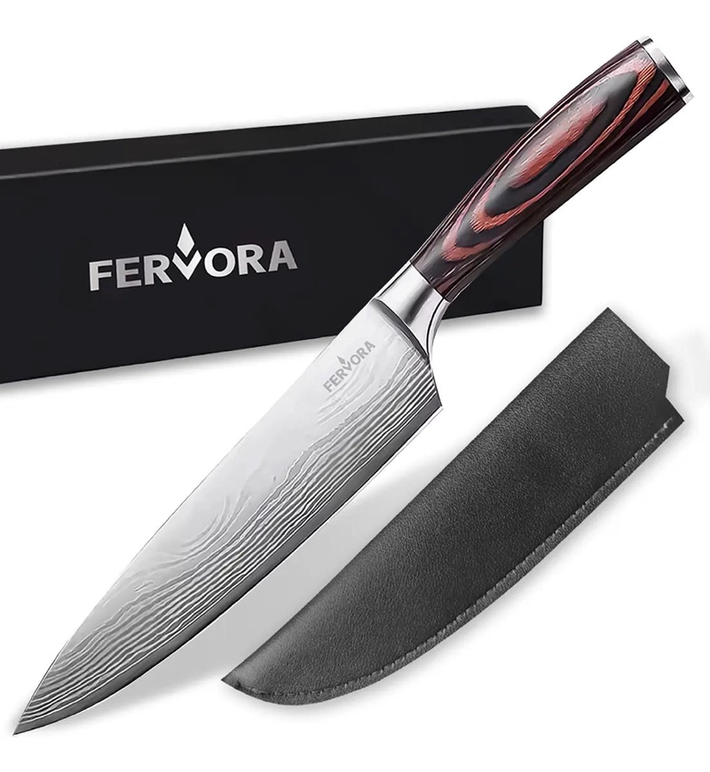 CUCHILLO CHEF 21 CM PROFESIONAL ACERO INOX - 1
