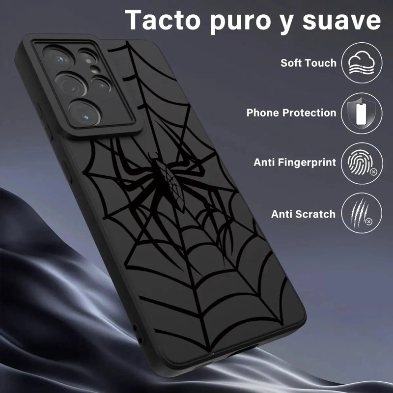 CARCASA NEGRA PARA SAMSUNG GALAXY S21 ULTRA CON DIBUJOS - 3