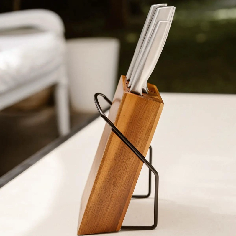 SET DE CUCHILLOS DE ACERO INOXIDABLE 5 PIEZAS - 4