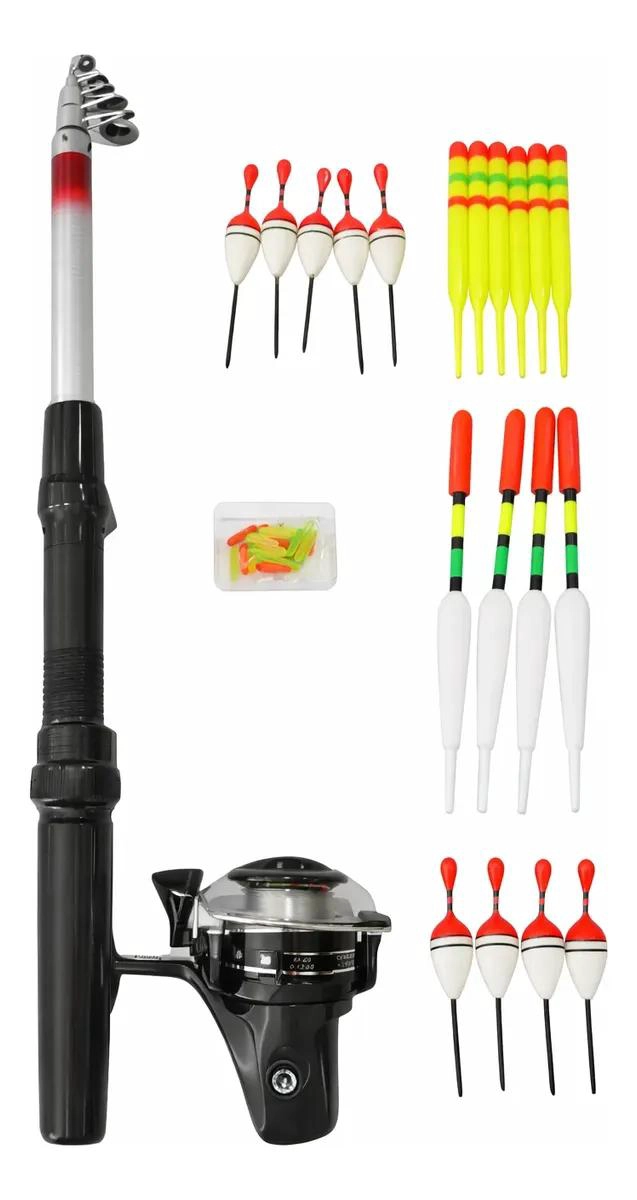 KIT CAÑA DE PESCAR CON CARRETE Y ACCESORIOS - 3