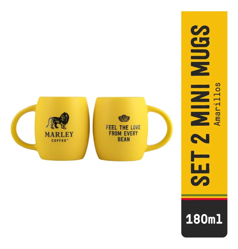 SET 2 TAZAS MARLEY AMARILLO 180ML - 1