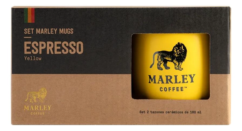 SET 2 TAZAS MARLEY AMARILLO 180ML - 2