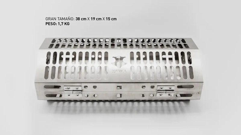 CESTA GIRATORIA 2 BANDEJAS ACERO INOX - 5