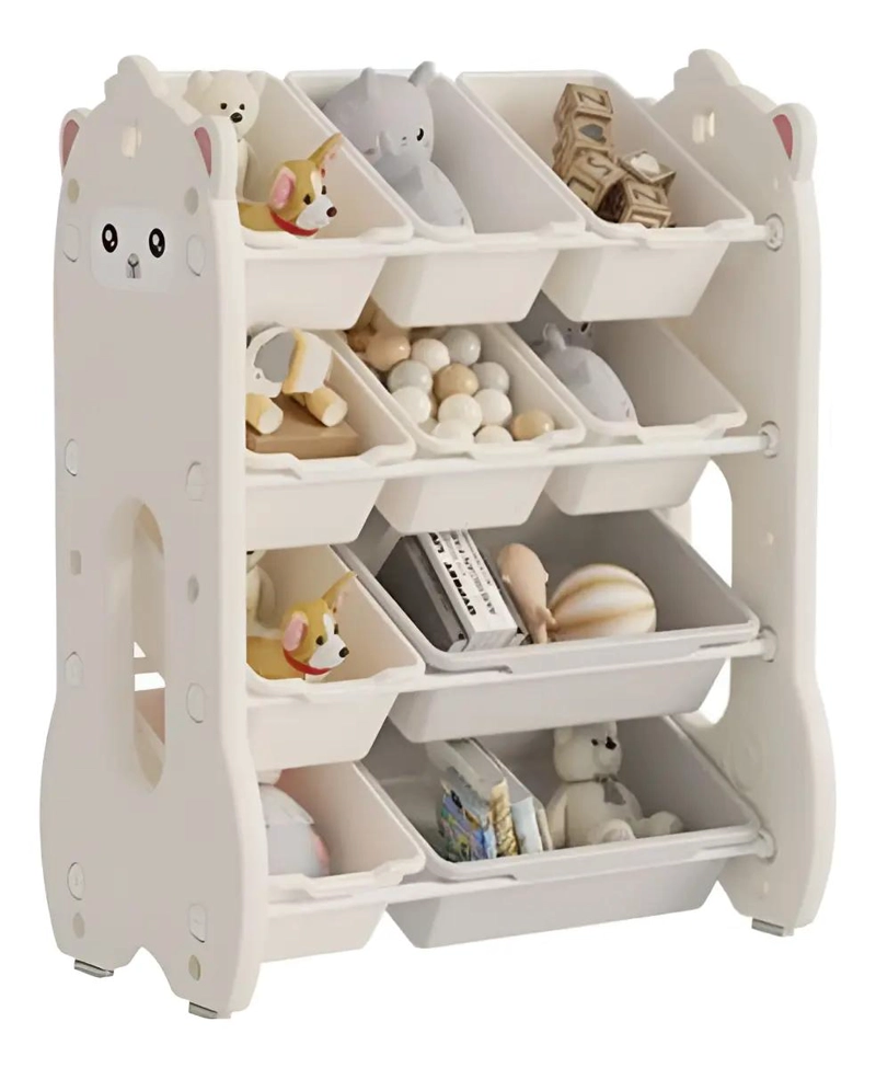 ORGANIZADOR DE JUGUETES 4 NIVELES COLOR BLANCO - 1