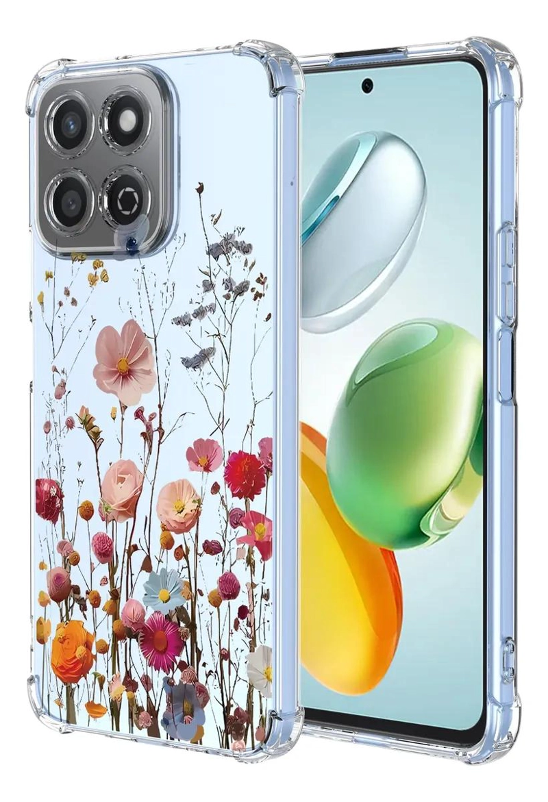 GENÉRICO FUNDA TRANSPARENTE CON FLORES PARA HONOR X7C