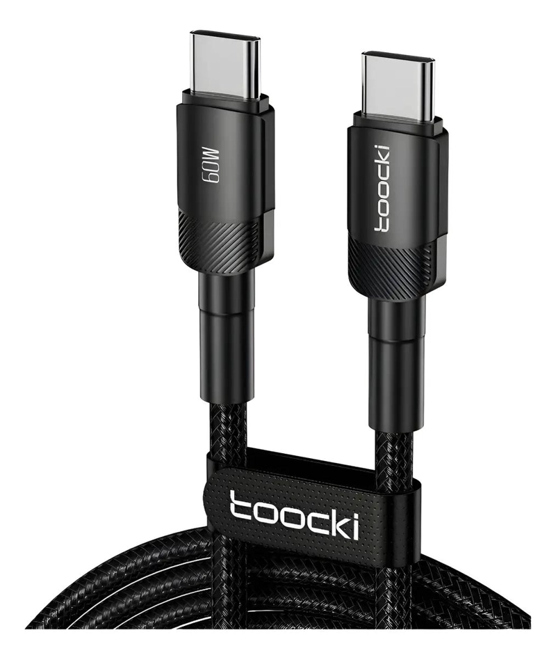 CABLE USB TIPO C 3 METROS CARGA RAPIDA 60W - 1