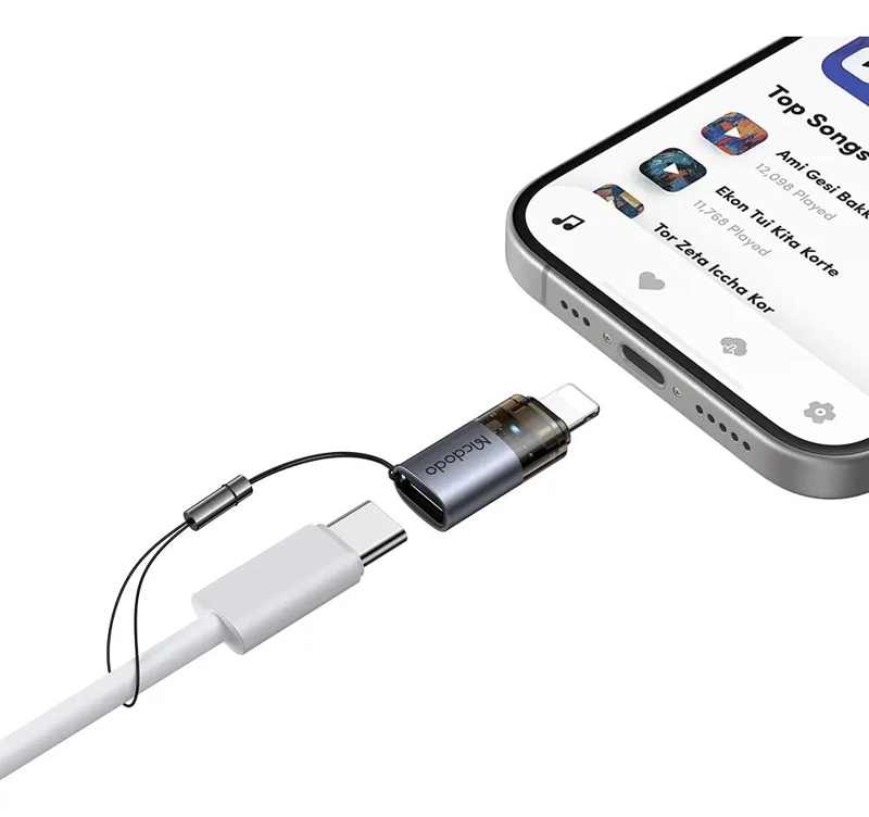 ADAPTADOR OTG PARA IPHONE Y CARGA RAPIDA TIPO C - 4