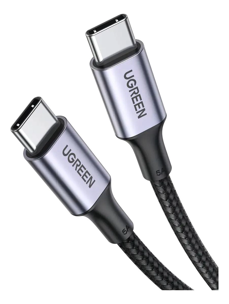 GENÉRICO CABLE DE DATOS USB-C 2.0 A USB-C 2.0 5A 3M GRIS