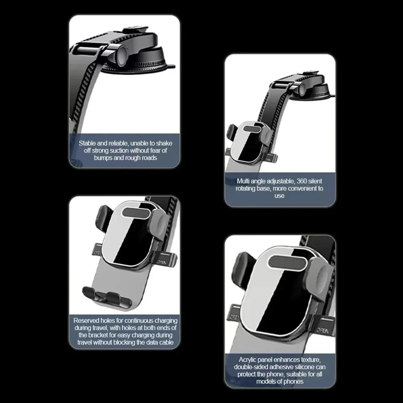 SOPORTE CELULAR 360° CON VENTOSA FIRME - 3