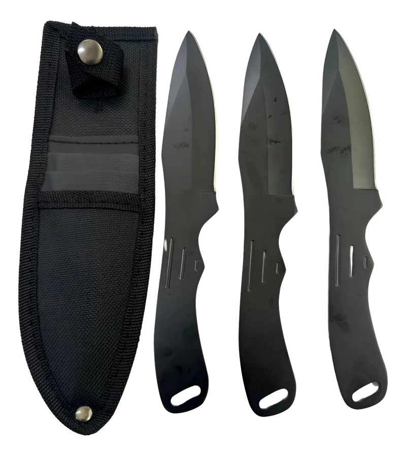 SET DE CUCHILLOS DE LANZAMIENTO CON FUNDA 3 UNIDADES - 4