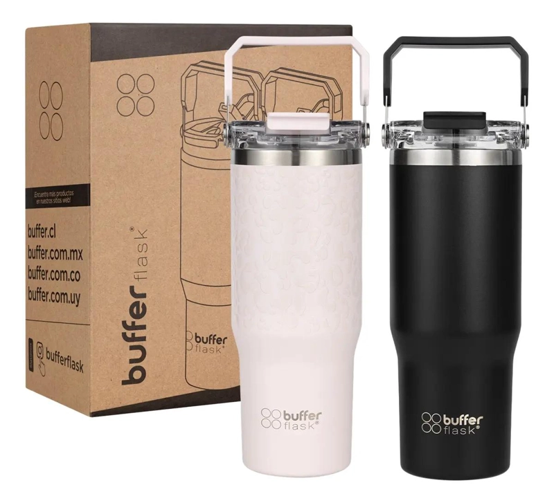 SET DE 2 VASOS TE RMICOS ACERO INOXIDABLE - 1