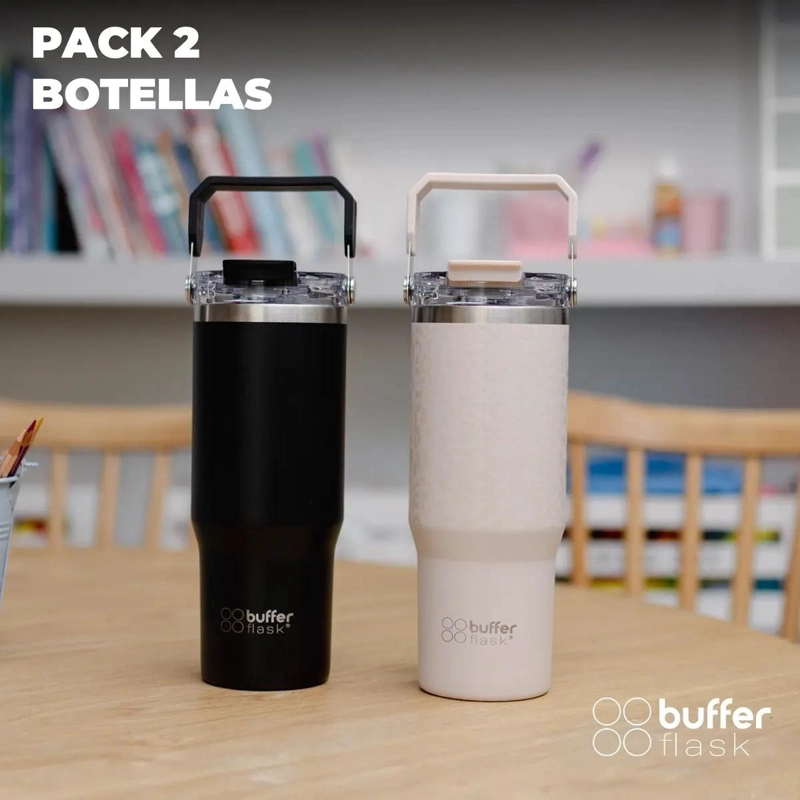SET DE 2 VASOS TE RMICOS ACERO INOXIDABLE - 3