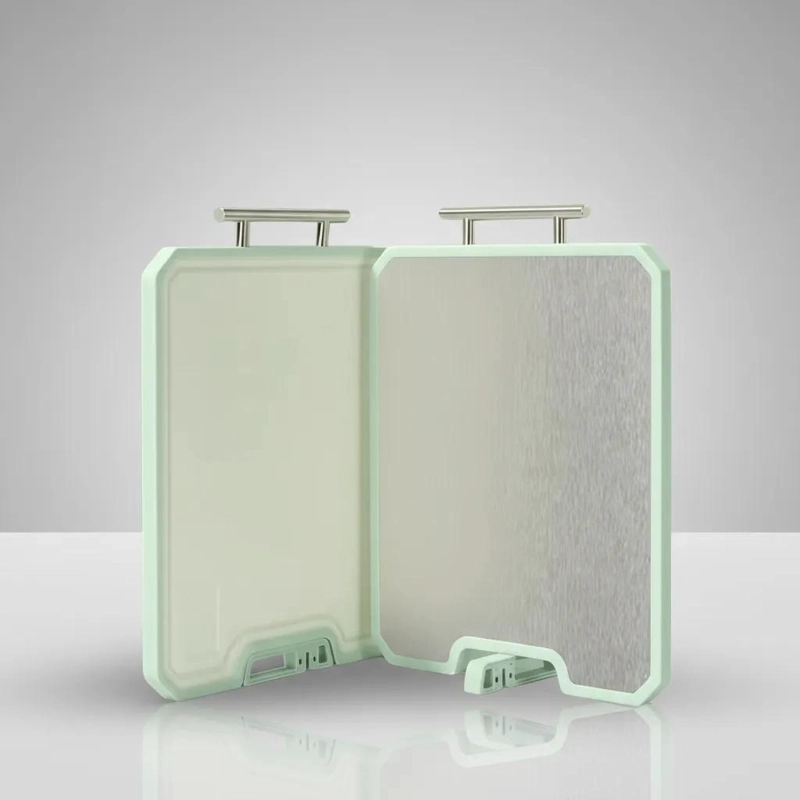TABLA PARA PICAR Y CORTAR DOBLE CARA DE ACERO INOXIDABLE RESISTENTE - 1