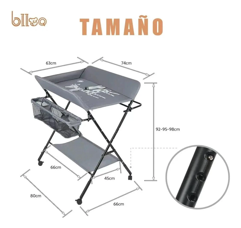 CAMBIADOR DE PAÑALES HORIZONTAL PARA BEBE S - 5