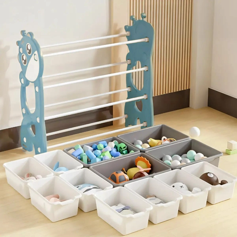 MUEBLE ORGANIZADOR DE JUGUETES CON 12 CONTENEDORES - 5