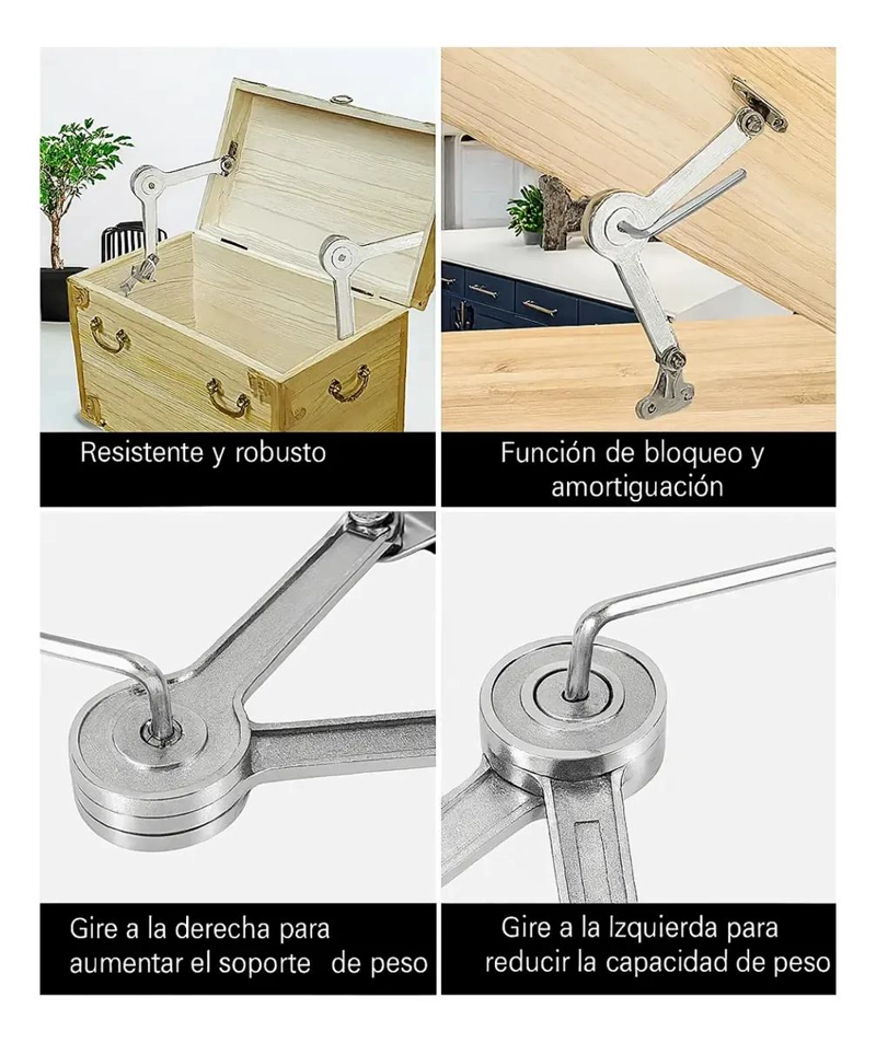 PACK 2 SOPORTES ARTICULADOS REGULABLES PARA PUERTA - 4