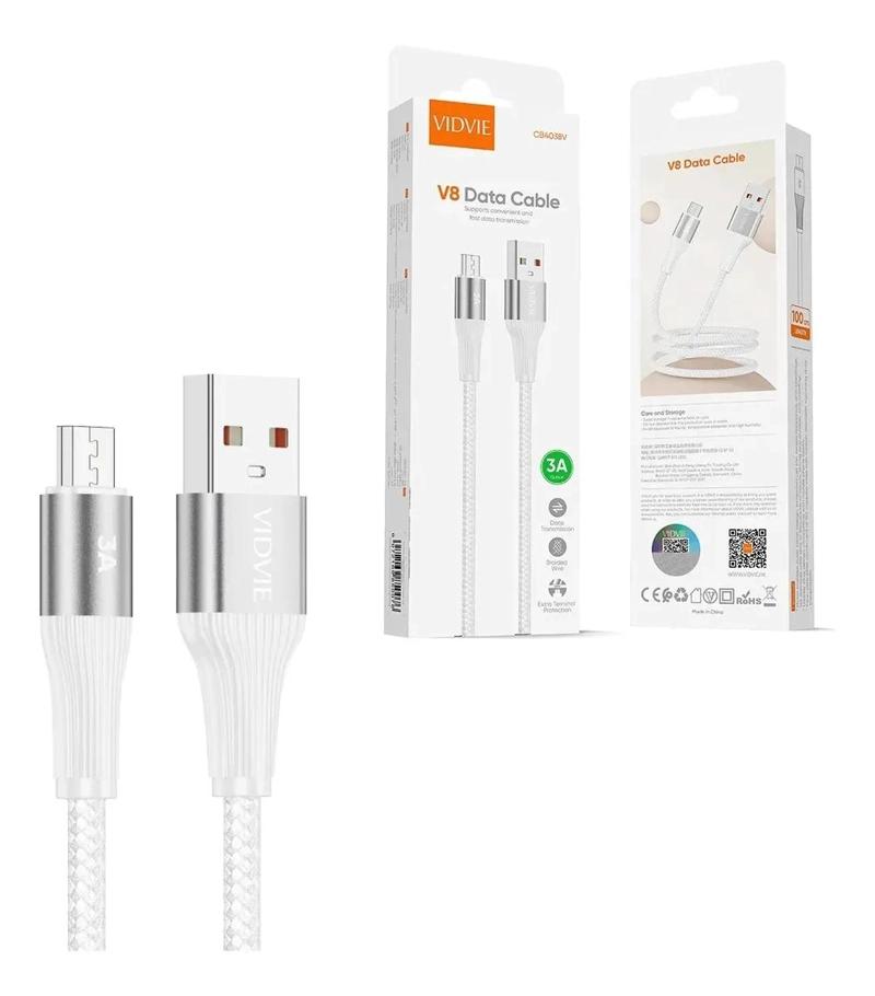 GENÉRICO CABLE MICRO USB 3A CARGA RAPIDA 3 METROS TRENZADO