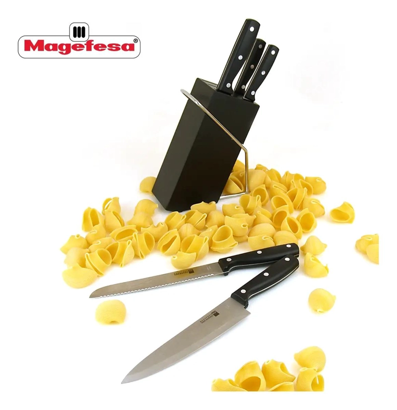 SET DE CUCHILLOS CON TACO DE MADERA 6 PIEZAS - 3