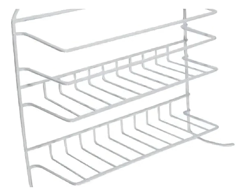 ORGANIZADOR COLGANTE DUCHA ACERO BLANCO 2 ESTANTES - 2
