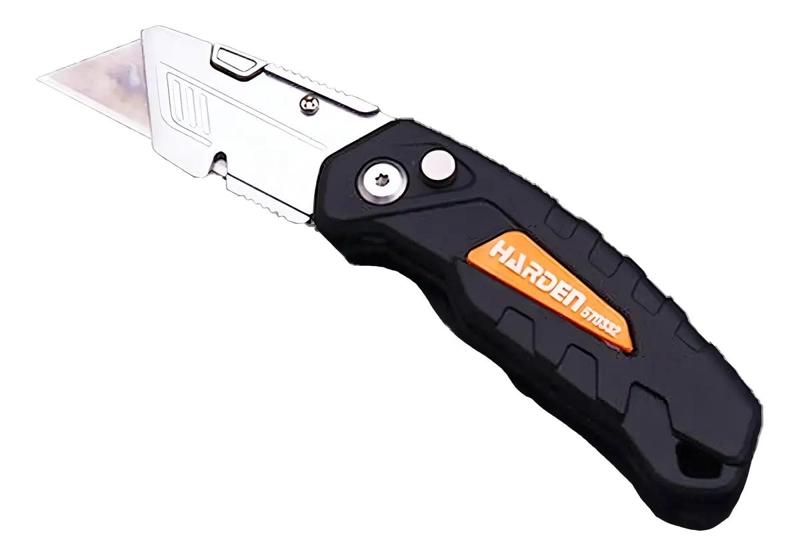 CUCHILLO PLEGABLE ELECTRICISTA HOJA ACERO INOXIDABLE - 1