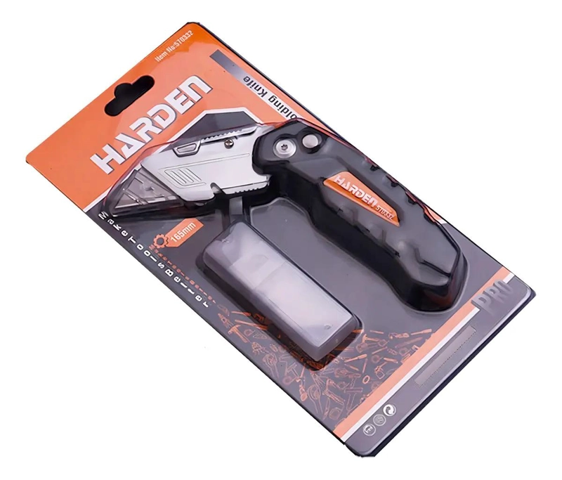 CUCHILLO PLEGABLE ELECTRICISTA HOJA ACERO INOXIDABLE - 2
