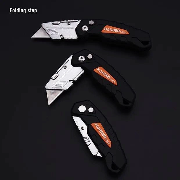 CUCHILLO PLEGABLE ELECTRICISTA HOJA ACERO INOXIDABLE - 3