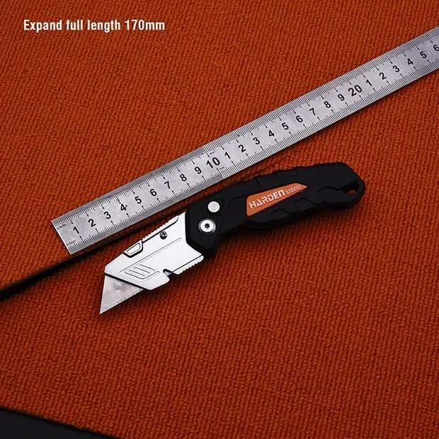 CUCHILLO PLEGABLE ELECTRICISTA HOJA ACERO INOXIDABLE - 5