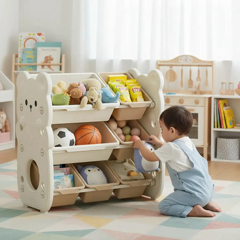 ESTANTE ORGANIZADOR INFANTIL PARA JUGUETES 67X38X66CM - 1