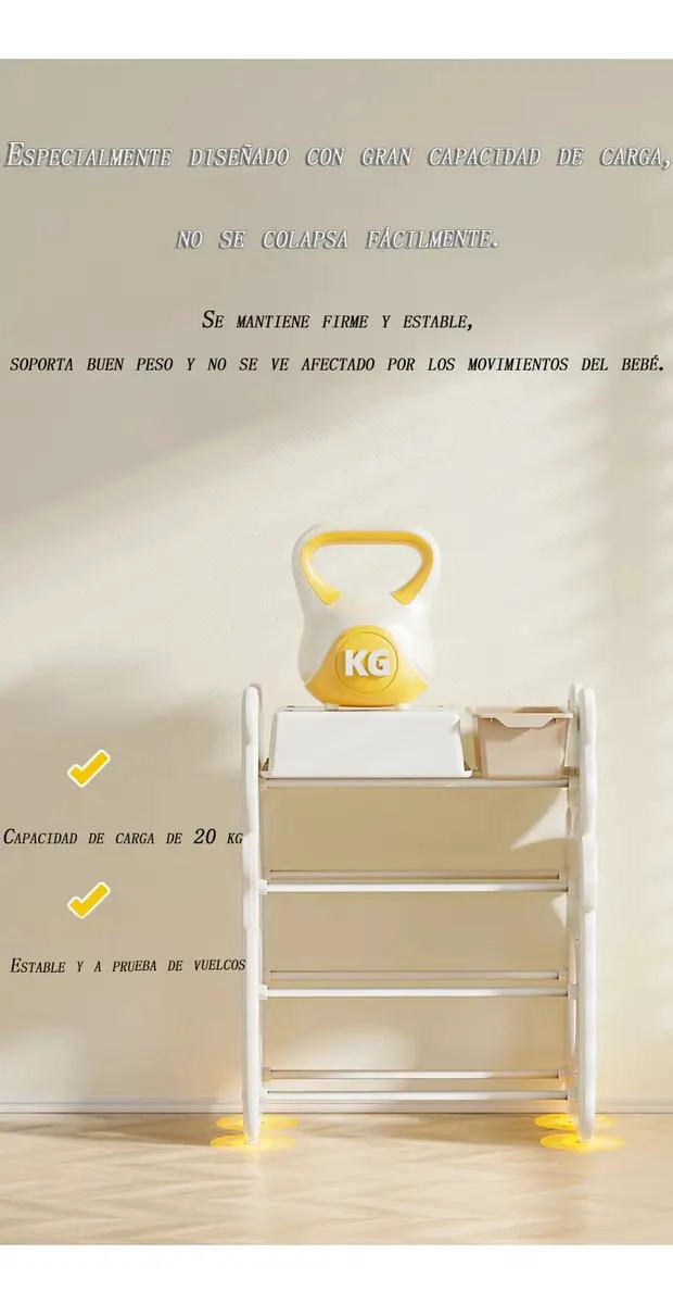 ESTANTE ORGANIZADOR INFANTIL PARA JUGUETES 67X38X66CM - 5