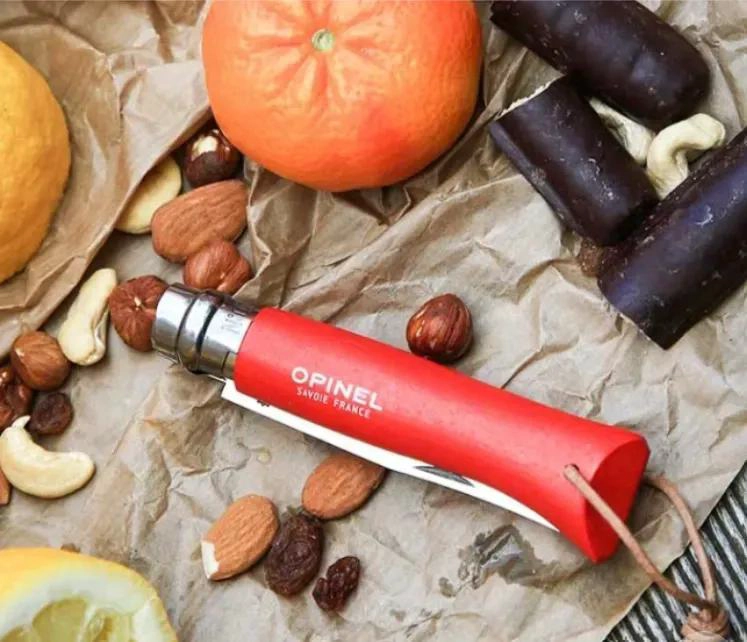 CUCHILLO DE TREKKING PLEGABLE ROJO - 3