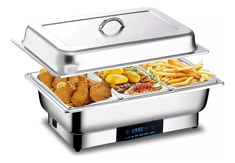 BUFFET ELE CTRICO ACERO INOXIDABLE TRES BANDEJAS 9 L - 1