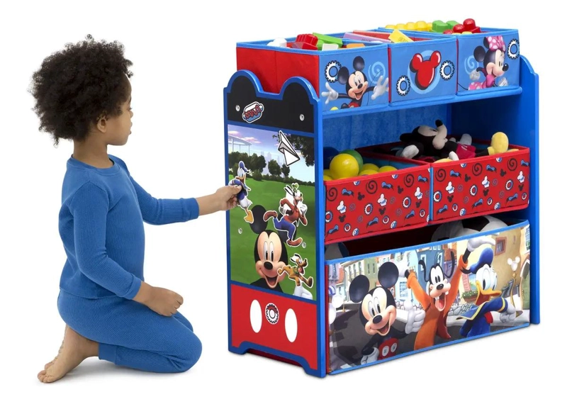 ORGANIZADOR DE JUGUETES MICKEY MOUSE 6 CONTENEDORES - 5