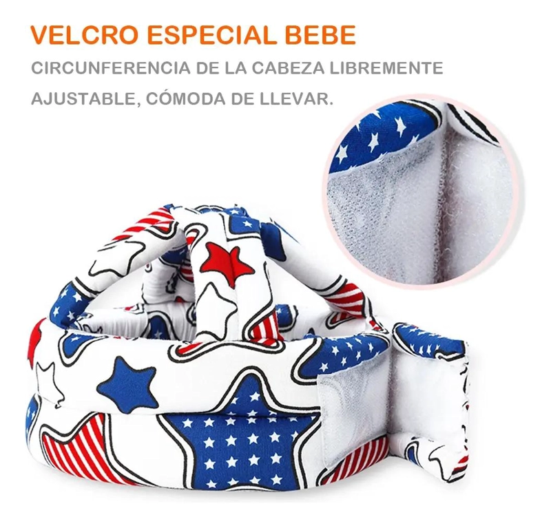 CASCO PROTECTOR ACOLCHADO PARA BEBE S - 4