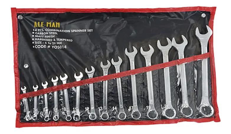 SET 14 PIEZAS LLAVE COMBINADA 6-24MM - 1