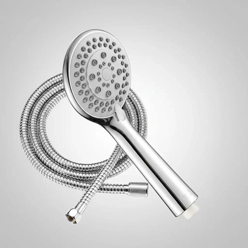 KIT DUCHA BAÑERA FLEXIBLE 2M CROMADO - 1