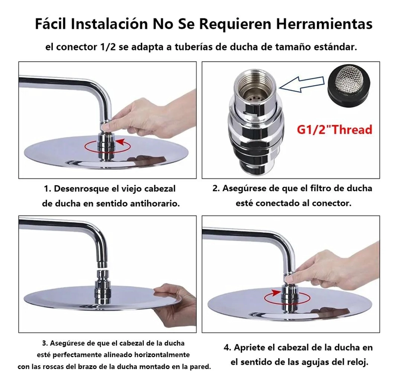 PLATO DUCHA REDONDO ACERO INOXIDABLE 20 CM - 2